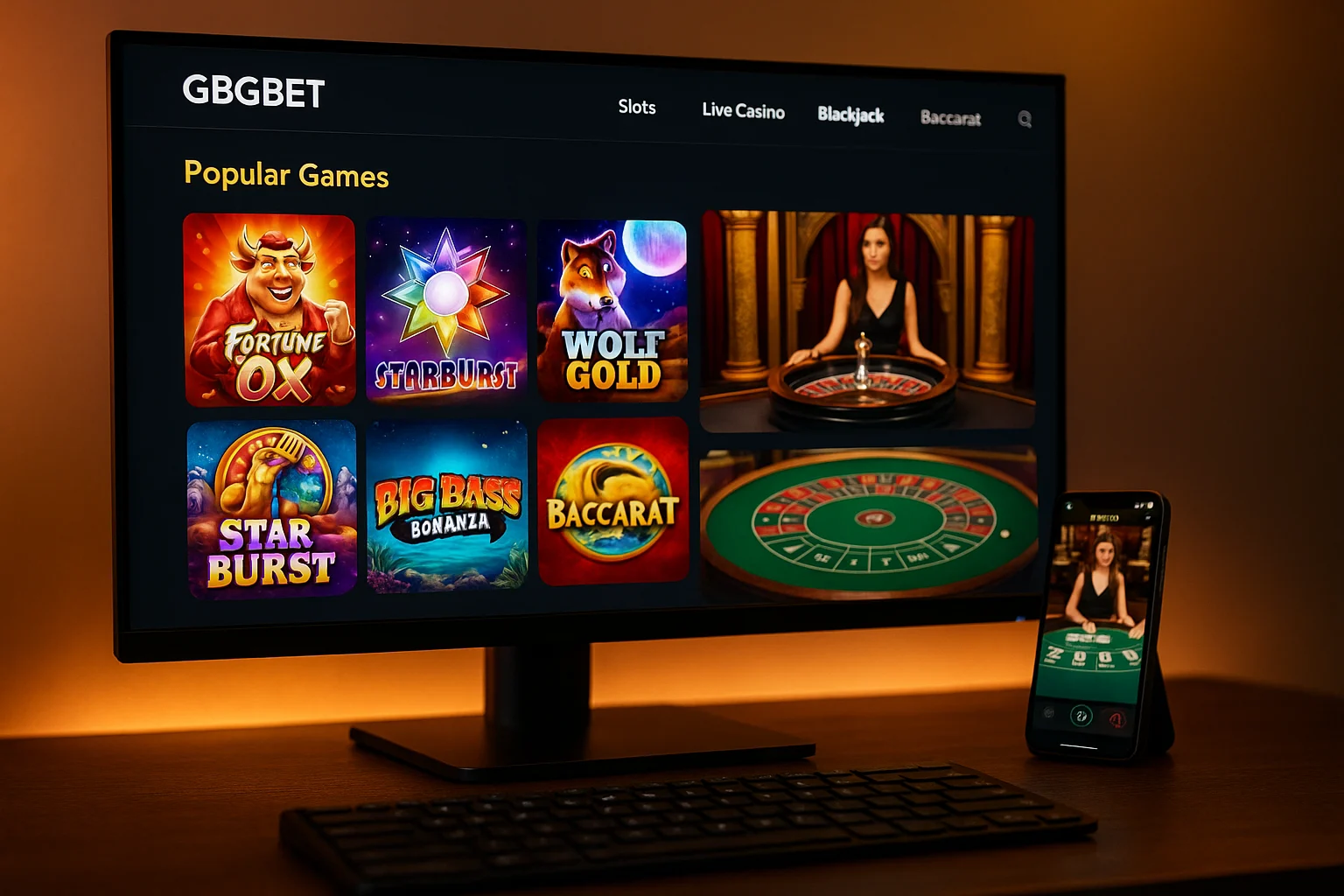 Jogos de cassino online GBGBET