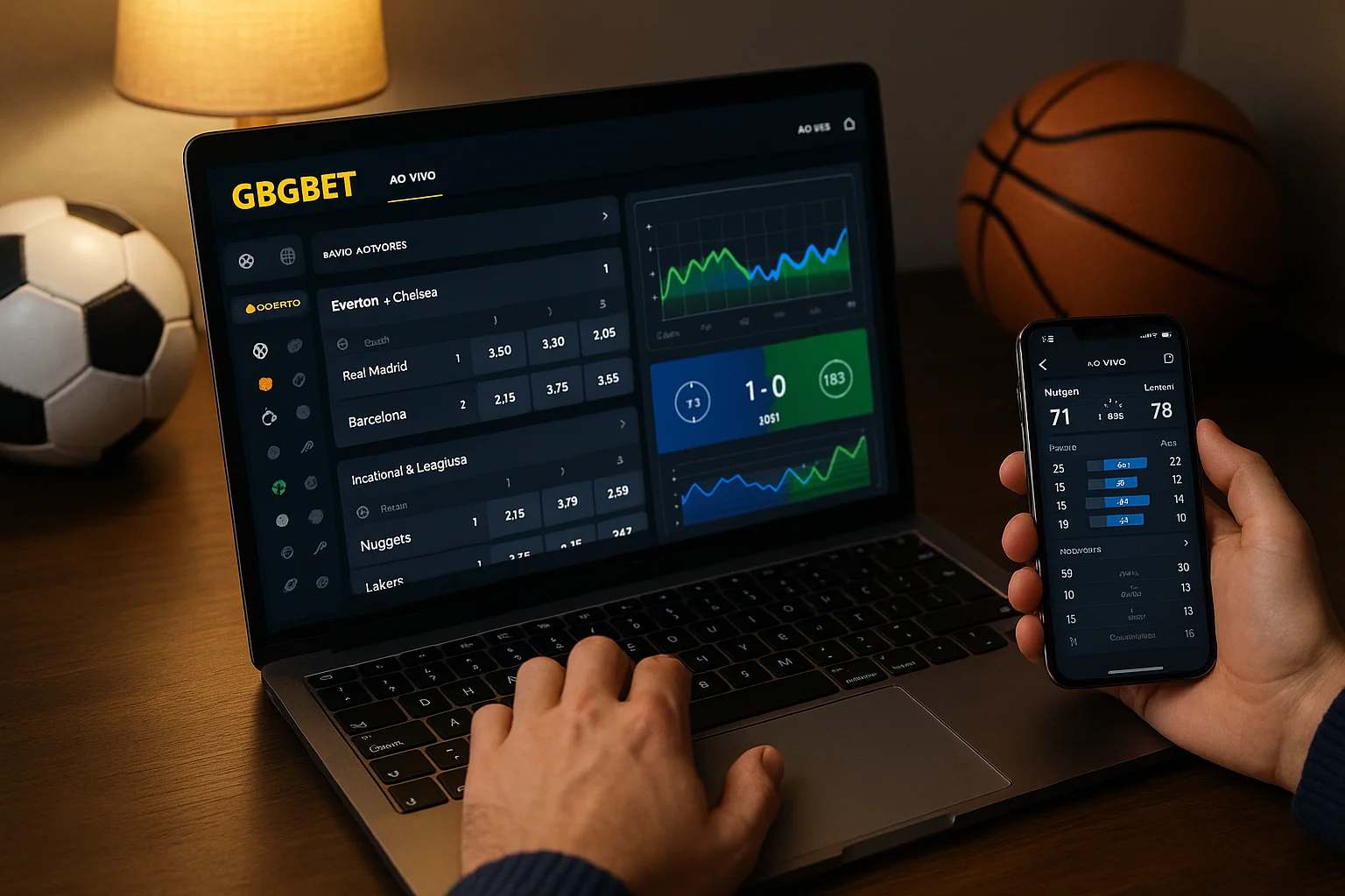 Apostas esportivas no cassino online GBGBET