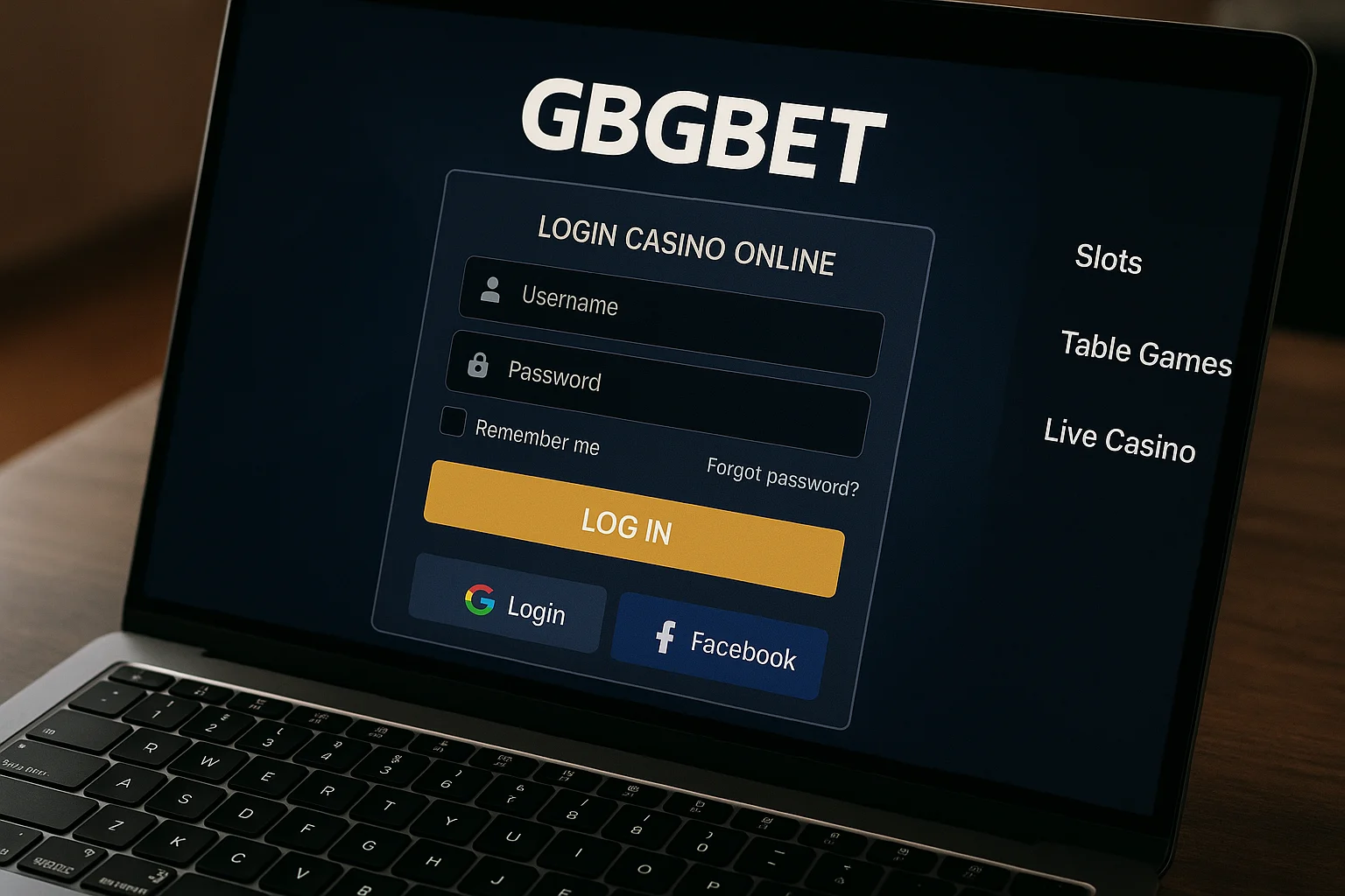 Login no Cassino GBGBET