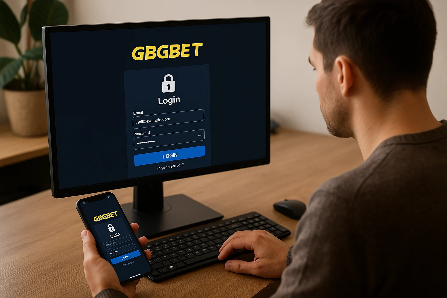 Criar uma nova Conta no plataforma GBGBET